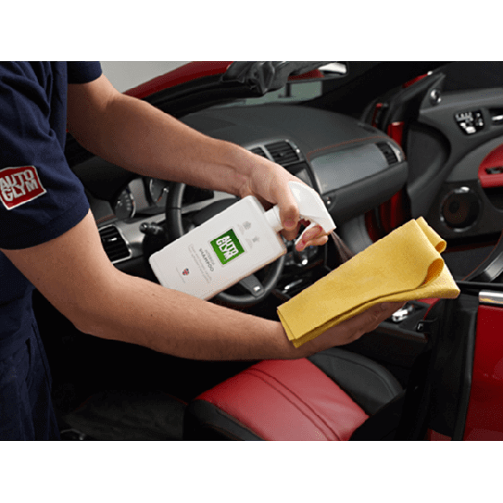 Cleaning Interior of a car with Autoglym Interior Shampoo